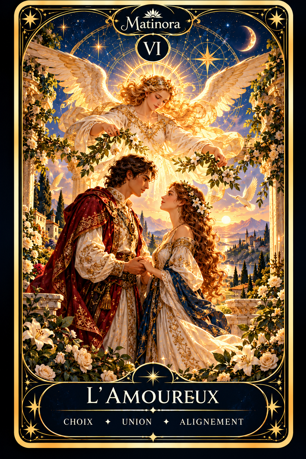 Carte VI L’Amoureux du Tarot Matinora