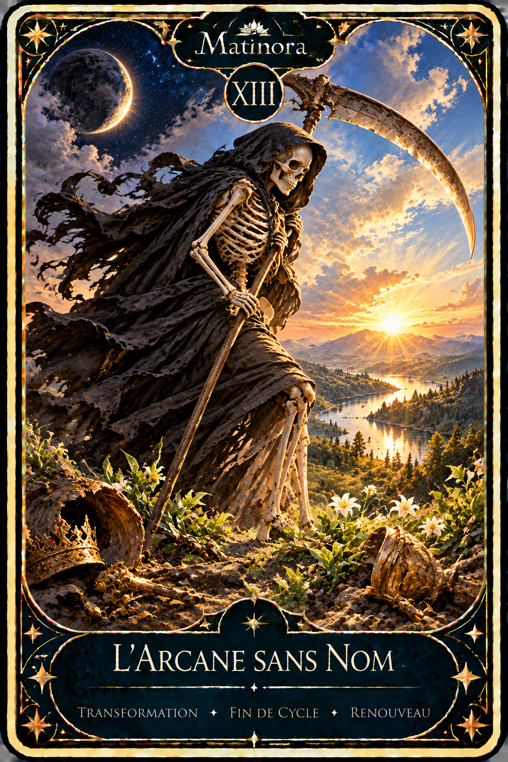 Carte XIII L’Arcane sans nom du Tarot Matinora