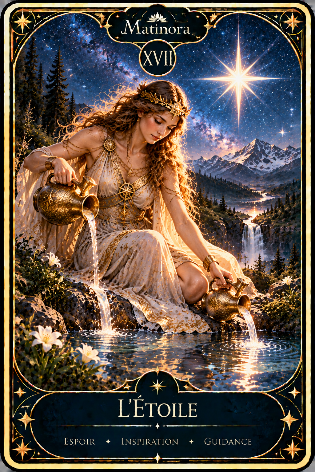 Carte XVII L’Étoile du Tarot Matinora