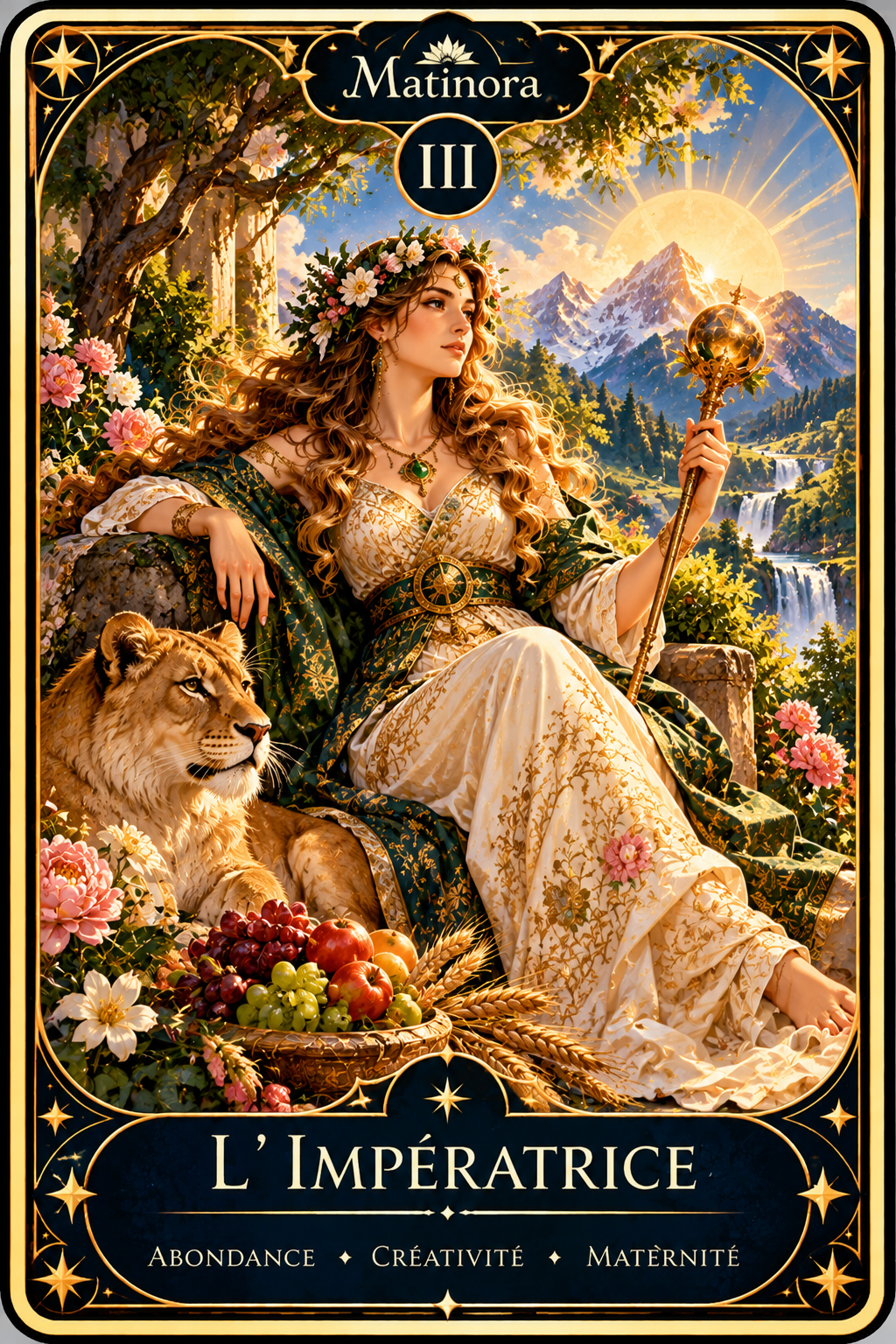 Carte III L’Impératrice du Tarot Matinora